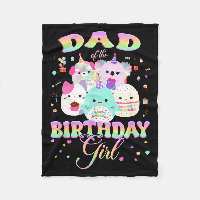 Manta Polar Birthday Family Squish Squad Dad Of The Birthday G (Anverso)