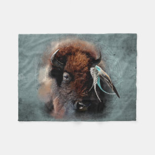 Manta Polar Bison - Fleece Blanket
