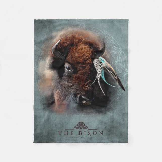 Manta Polar Bison - Fleece Blanket (Anverso)