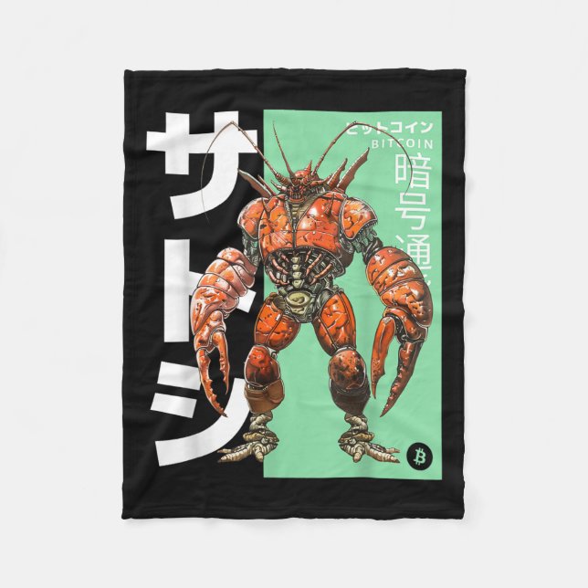 Manta Polar Bitcoin Lobster (btc Crypto Statement &amp; Anime (Anverso)