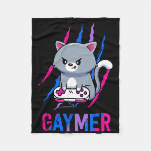 Manta Polar Biual Gaymer Geek Orgullo Lgbt Videojuego Amantes