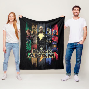 Manta Polar Black Adam Characters In Stripes Graphic