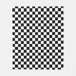 Manta Polar Black and white checkerboard pattern 