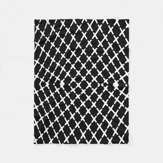 Manta Polar Black and white checkered illustration (Anverso)