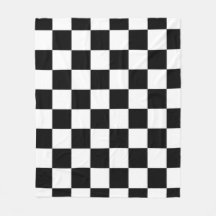 Black and White Checkered Square Pattern 