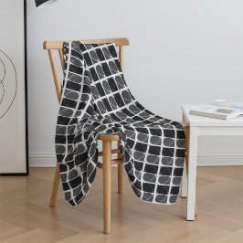 Manta Polar Black and White Half Heart Modern Fine Art