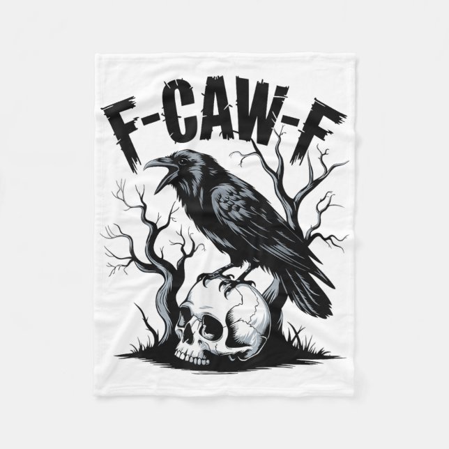 Manta Polar Black Crow, F-caw-f Funny Black Bird (Anverso)