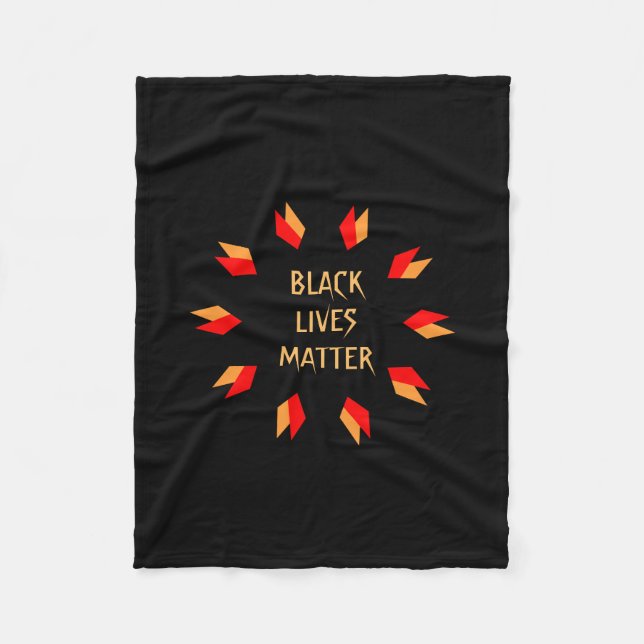 Manta Polar Black Lives Matter Fleece Blanket (Anverso)