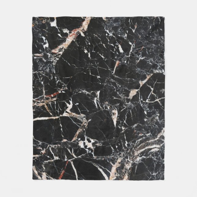 Manta Polar Black marble stone natural background abstract mar (Anverso)