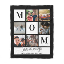 Black Mom Colorblock Collage de fotos Personalizad