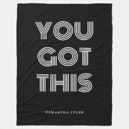 Manta Polar Black Personalizado TIENES ESTE MOTIVO