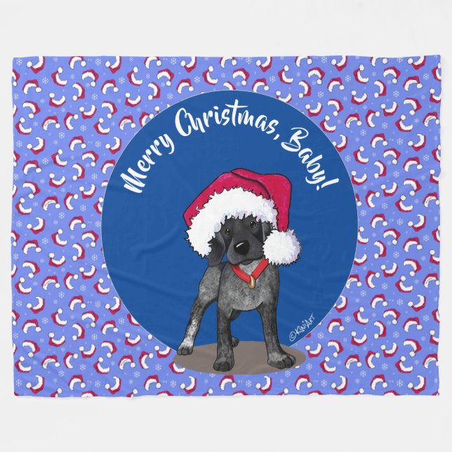 Manta Polar Black Roan Brittany Fleece Blanket (Frente (Horizontal))