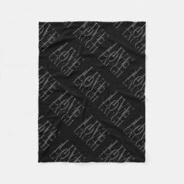 Manta Polar Black White Gray Live Love Laureado Inspirador