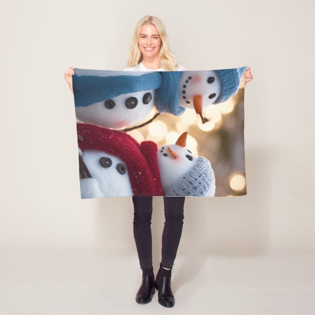 Manta Polar Blancanalización de la gente de la nieve (In situ)