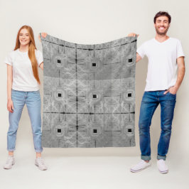 Manta Polar Blancanato de flores de Serenade Plata