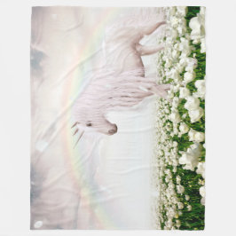 Manta Polar Blancanato de la fleta arco iris