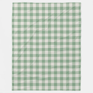 Manta Polar Blancanato de la flota del patrón Green Gingham Ch