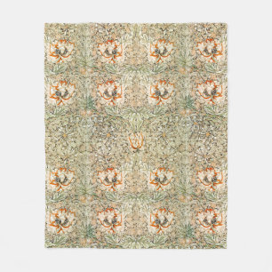 MANTA POLAR BLANCO DE LA FLECIA: WILLIAM MORRIS : MADRESELVA