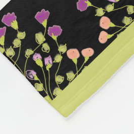 Manta Polar Blanco negro moderno y verde