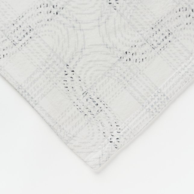 Manta Polar Blanco sólido texturado. (Esquina)