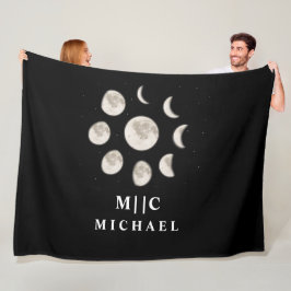 Manta Polar blanco y negro, moderno