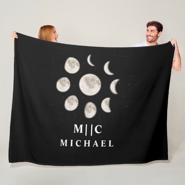 Manta Polar blanco y negro, moderno (In situ)