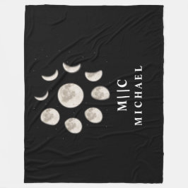 Manta Polar blanco y negro, moderno