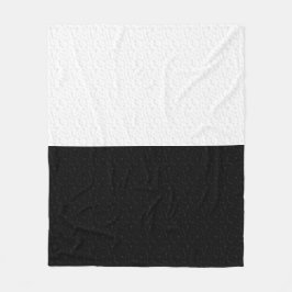 Manta Polar Blanco y negro texturizado
