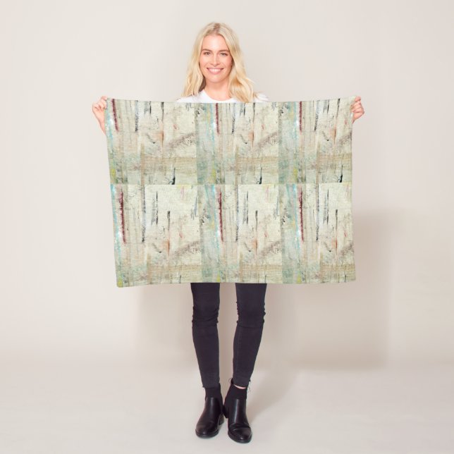 Manta Polar Blanda blanca de cosecha (In situ)