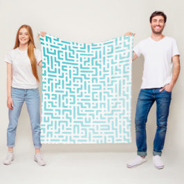 Manta Polar Blanda de degradado azul