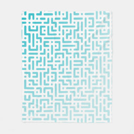 Manta Polar Blanda de degradado azul