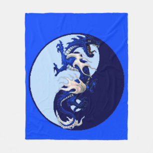 Manta Polar Blanda del dragón azul
