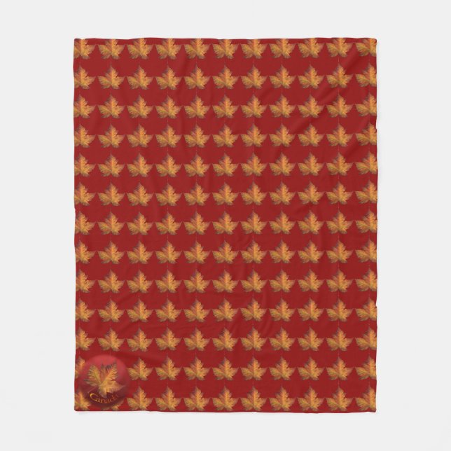 Manta Polar Blanket Canada Maple Leaf Souvenir Blanket (Anverso)