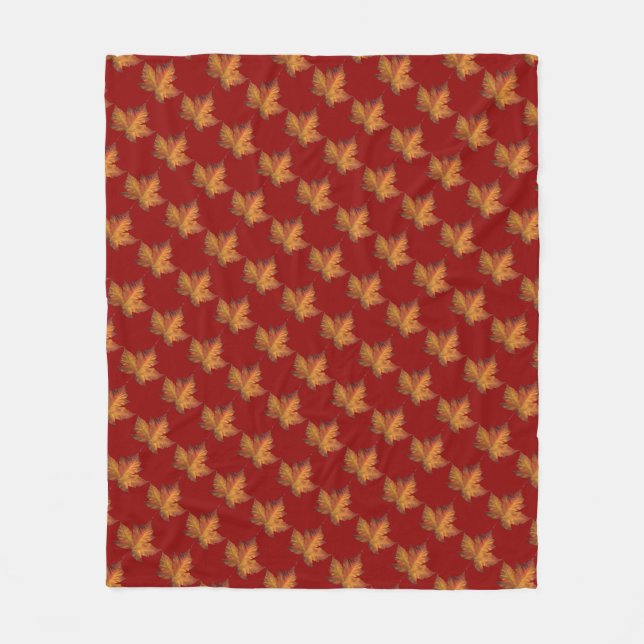 Manta Polar Blanket Canada Maple Leaf Souvenir Blanket (Anverso)