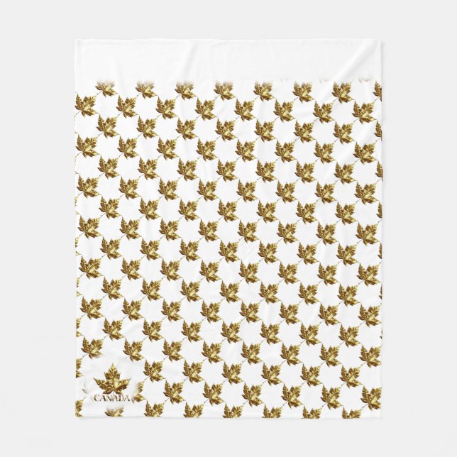 Manta Polar Blanket Canada Maple Leaf Souvenir Blanket (Anverso)