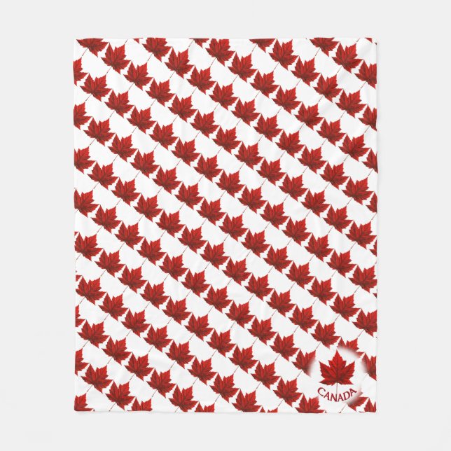 Manta Polar Blanket Canada Maple Leaf Souvenir Blanket (Anverso)