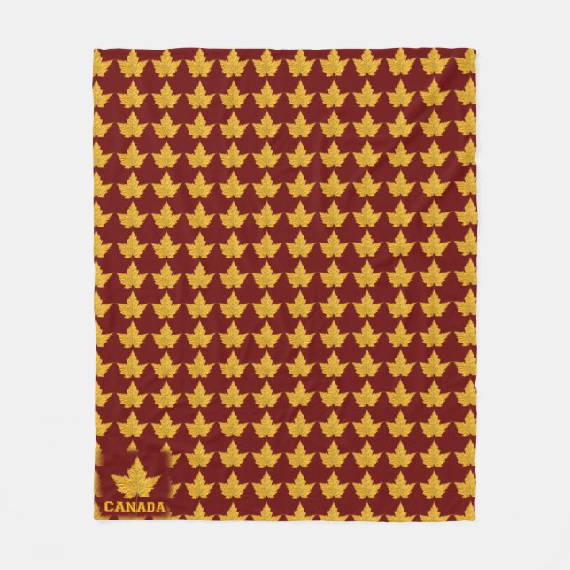Manta Polar Blanket Canada Maple Leaf Souvenir Blanket (Anverso)