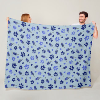 Manta Polar Blanket de la mascota Bluebonnet Lover - Texas Flo