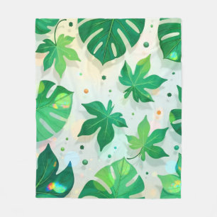 Manta Polar Blanket Hojas al Alba