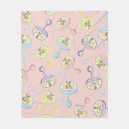 Manta Polar Blanket Jewelry Bear Rattle