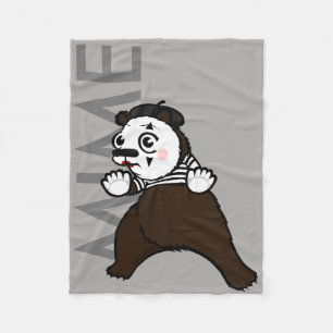 MANTA POLAR BLANQUETA DE FLEZA MIME DE OSO GRIZZLY