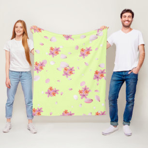 Manta Polar Blanqueta de flor suave - Todos los tamaños