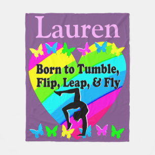 Manta Polar BLANQUETA DE GIMNASIO PERSONALIZADA DE bonito PURP