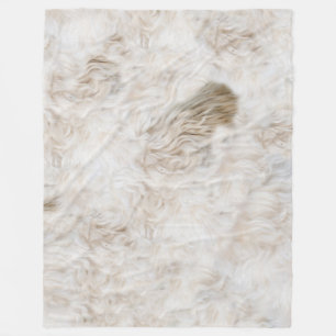 MANTA POLAR BLANQUETA DE LA FLOTA DE LA FRUTA DE LA CERRADURA