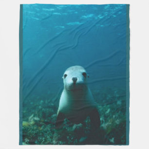 MANTA POLAR BLANQUETA DE LA FLOTA DE SELLO DE BEBÉ