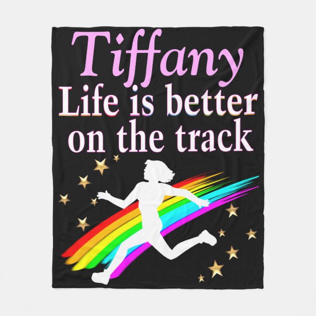 MANTA POLAR BLANQUETA PERSONALIZADA DE FLEECE DE LA ESTRELLA D (Anverso)