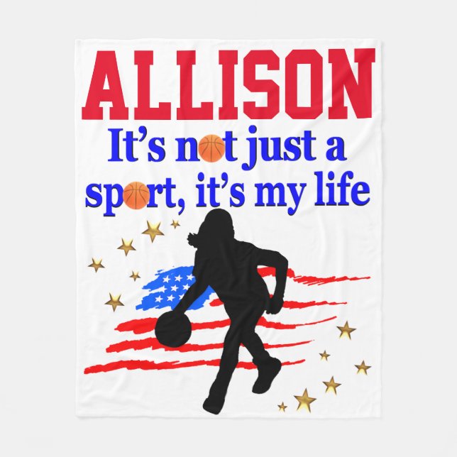 MANTA POLAR BLANQUETA PERSONALIZADA DE LA FLOTA DE BALONCESTO  (Anverso)