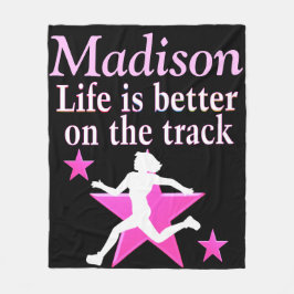 Manta Polar BLANQUETA PERSONALIZADA DE PINO Y NEGRO DE bonito