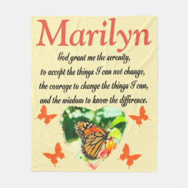 MANTA POLAR BLANQUETA PERSONALIZADA DE SERENITY PRAYER