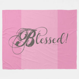Manta Polar Blessed! Fleece Blanket (Pink)